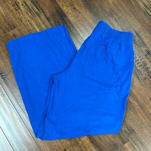 Old Navy Blue Pull-on Wide Leg Pants Women’s Size Medium